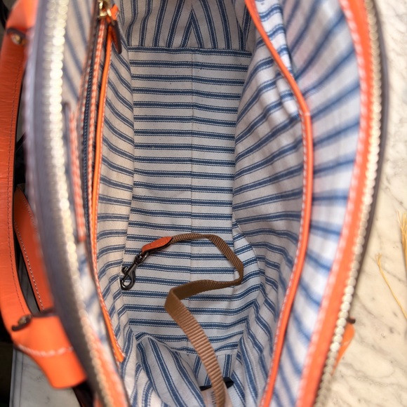 Dooney & Bourke Orange and Brown Satchel NWOT - Picture 4 of 10